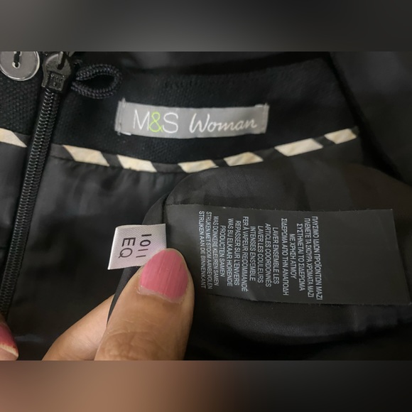 MARKS N SPENCER WOMAN FORMAL LINEN DRESS. WITH SELF STITCHING - Picture 7 of 7